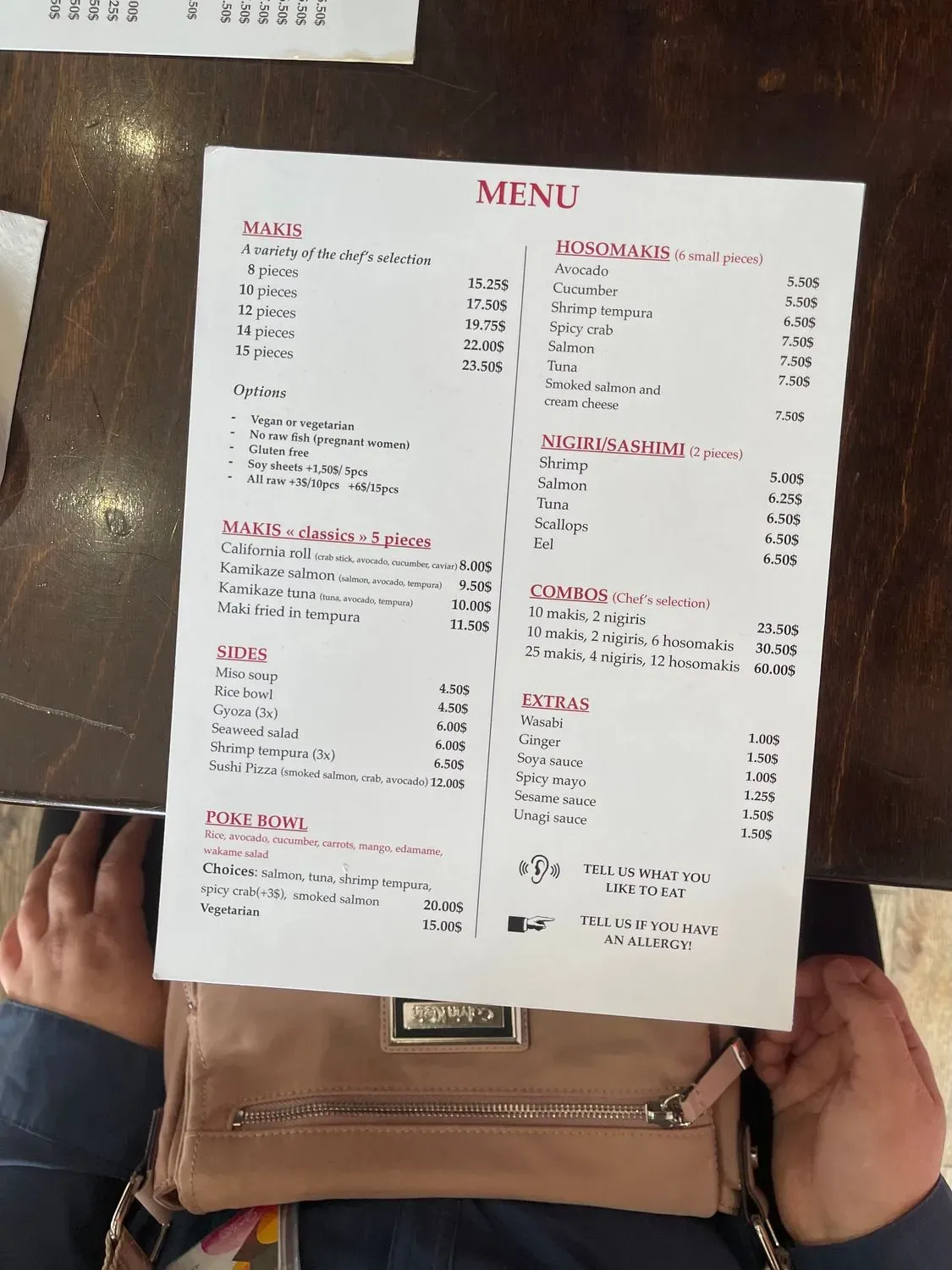 Menu 1