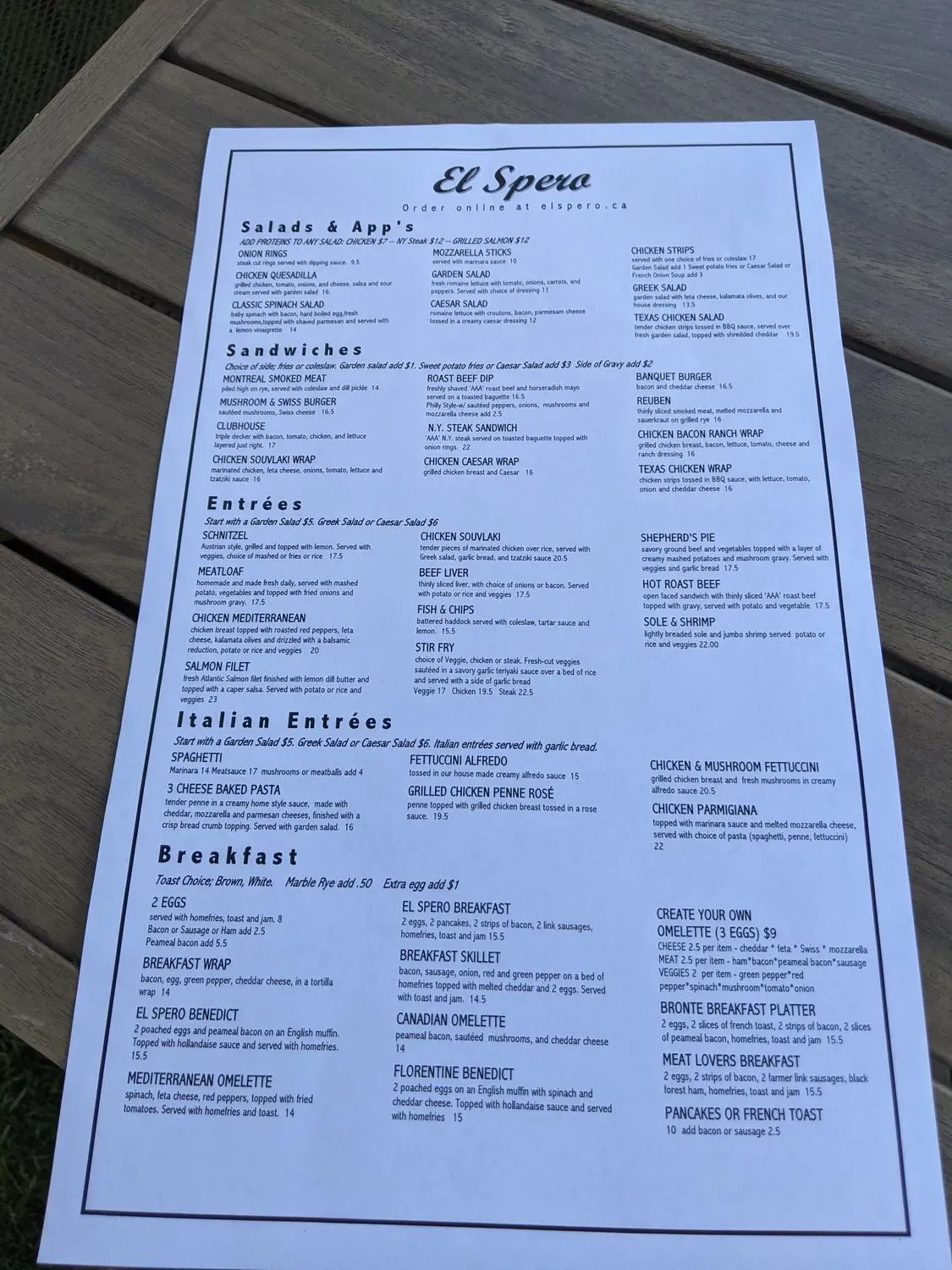 Menu 2