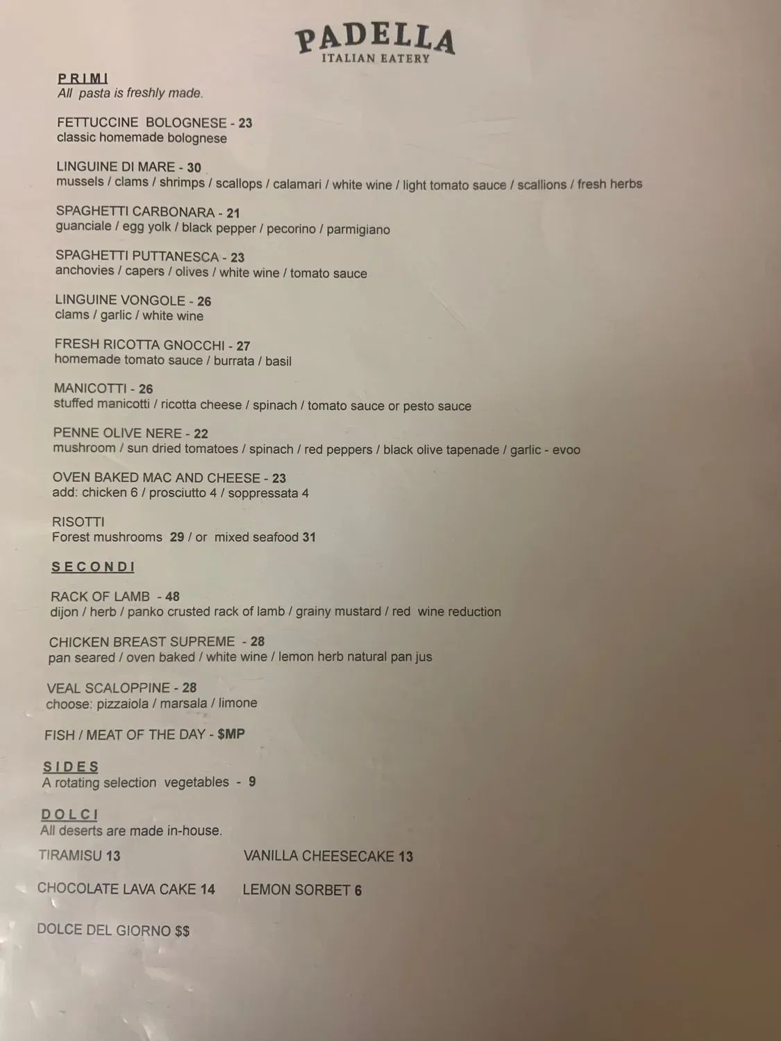 Menu 1