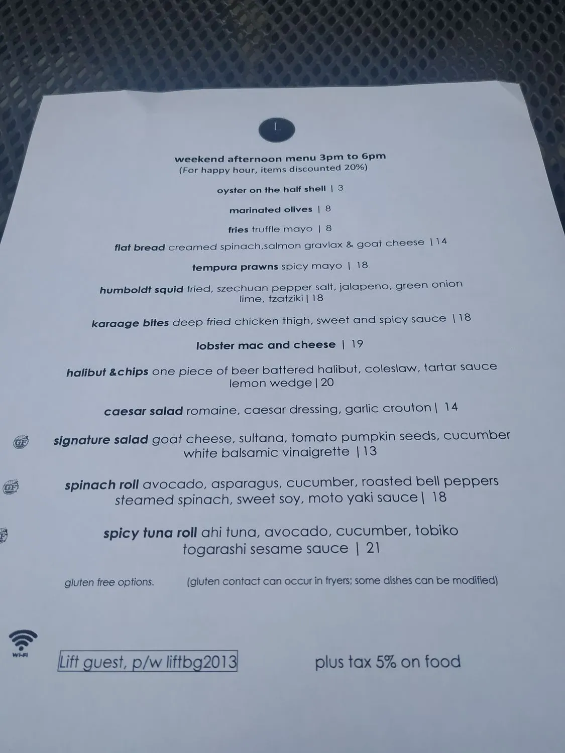 Menu 4