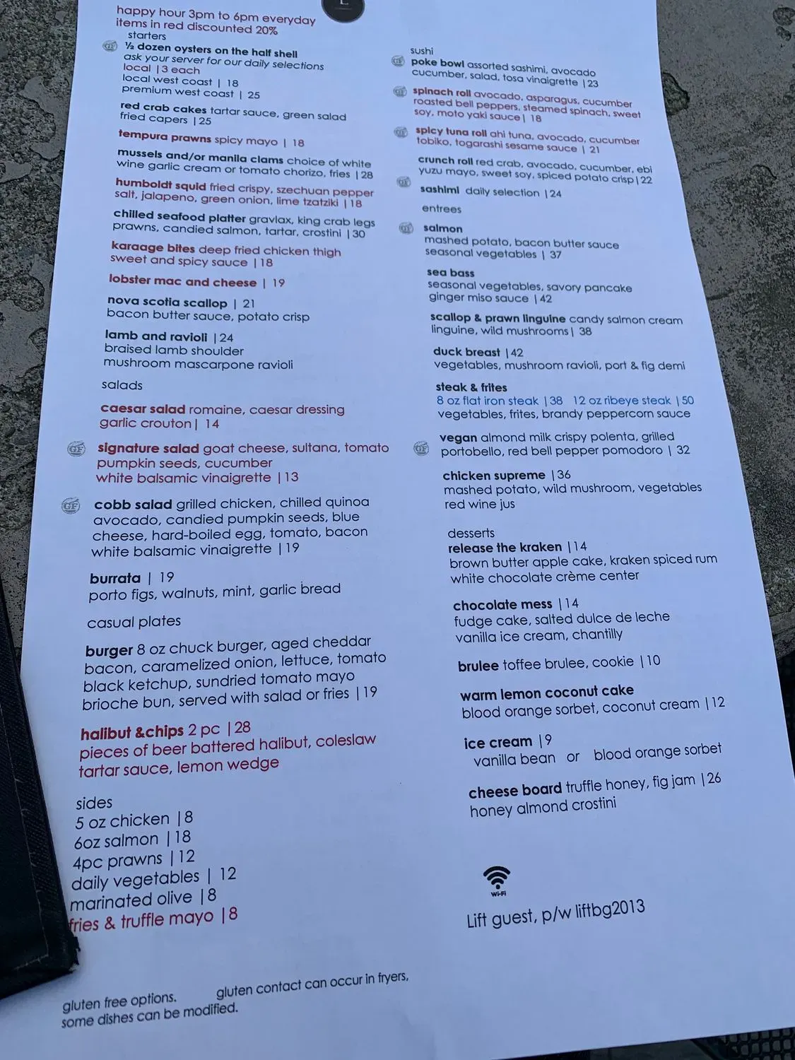 Menu 1