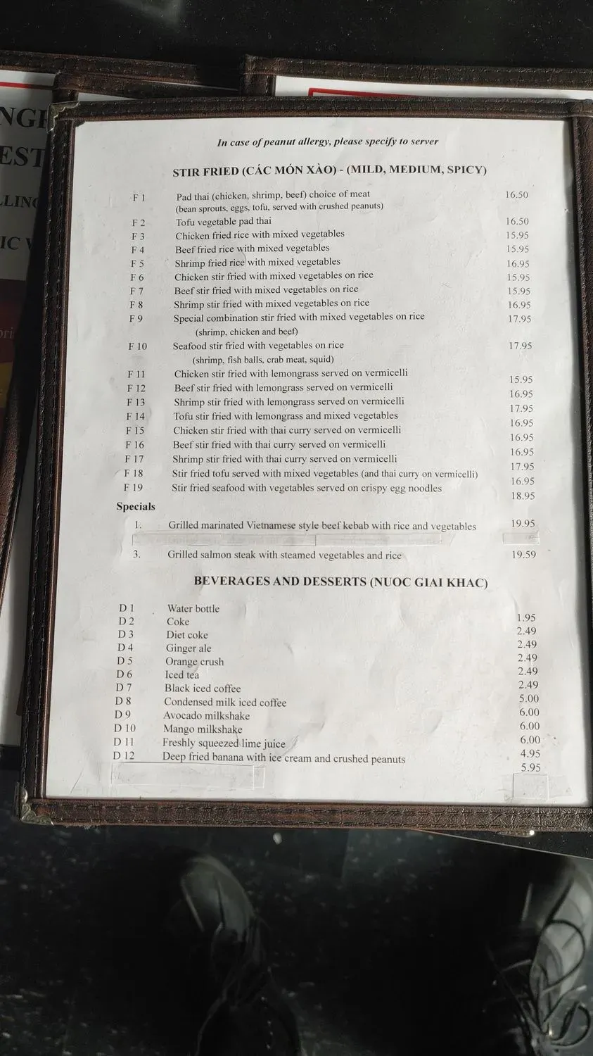 Menu 5