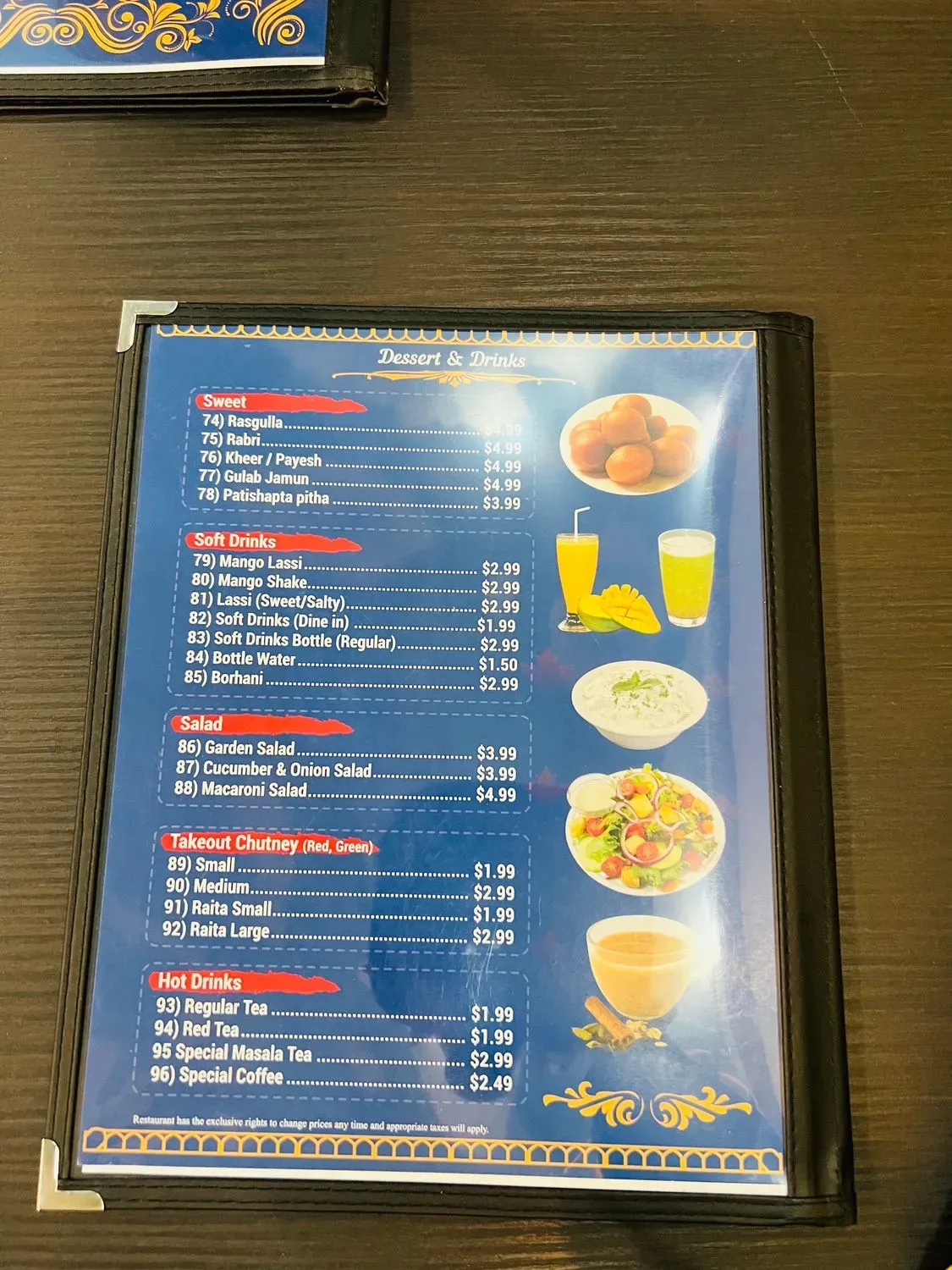 Menu 5