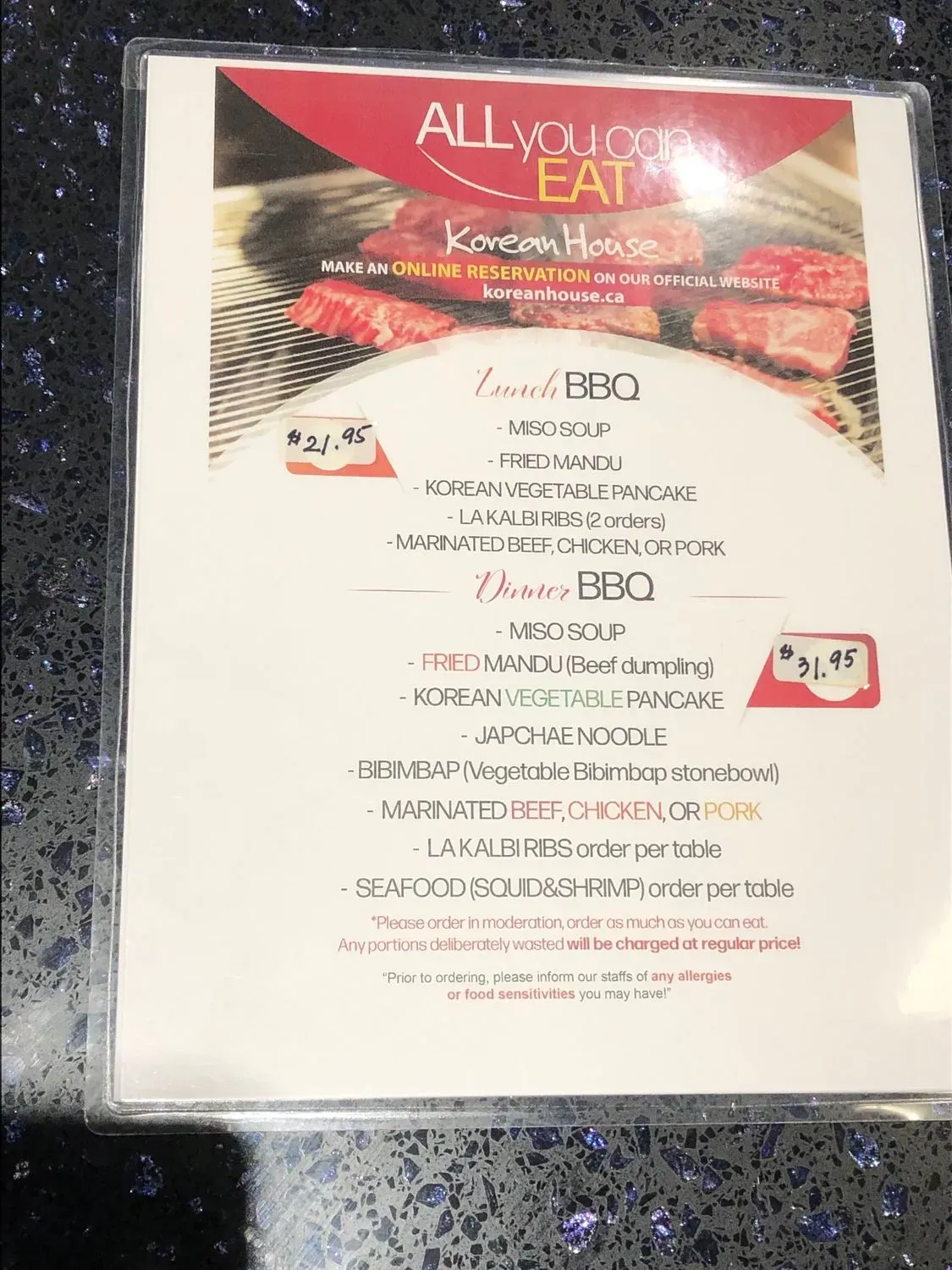 Menu 6