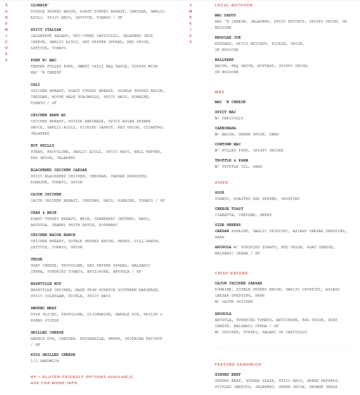 Menu 1