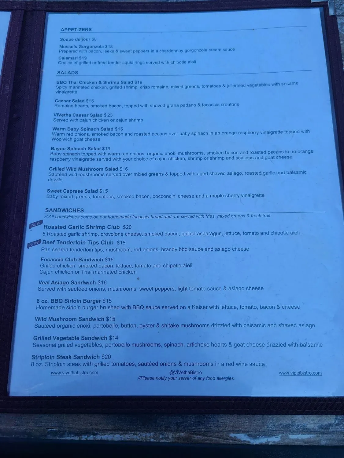 Menu 2