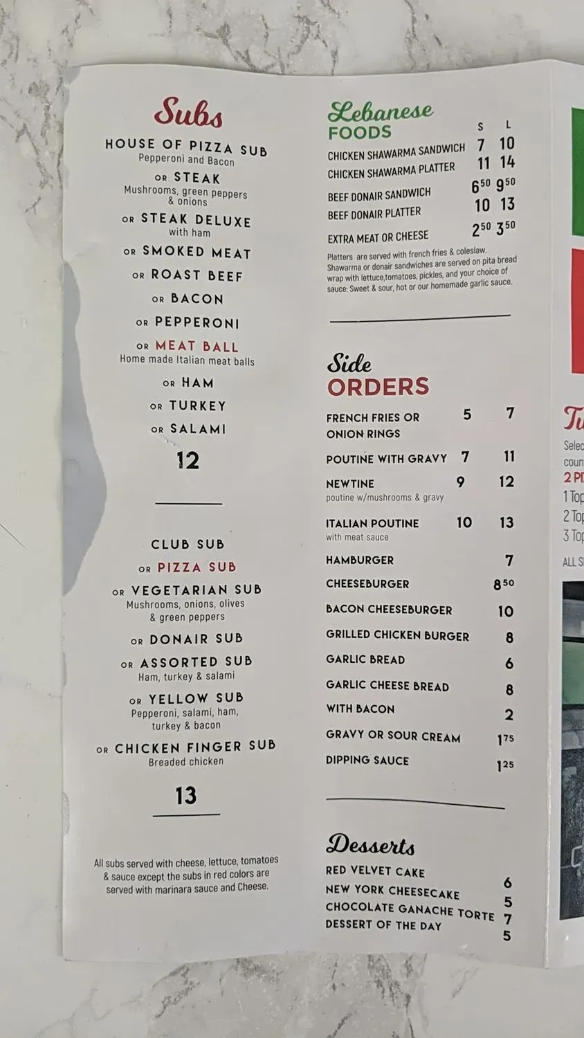 Menu 2