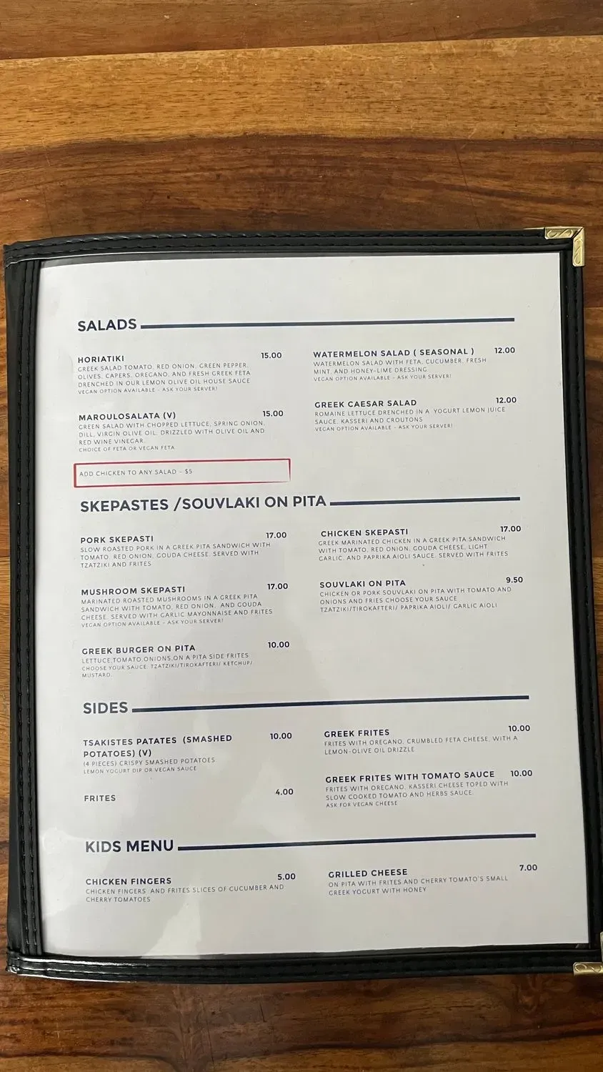 Menu 4