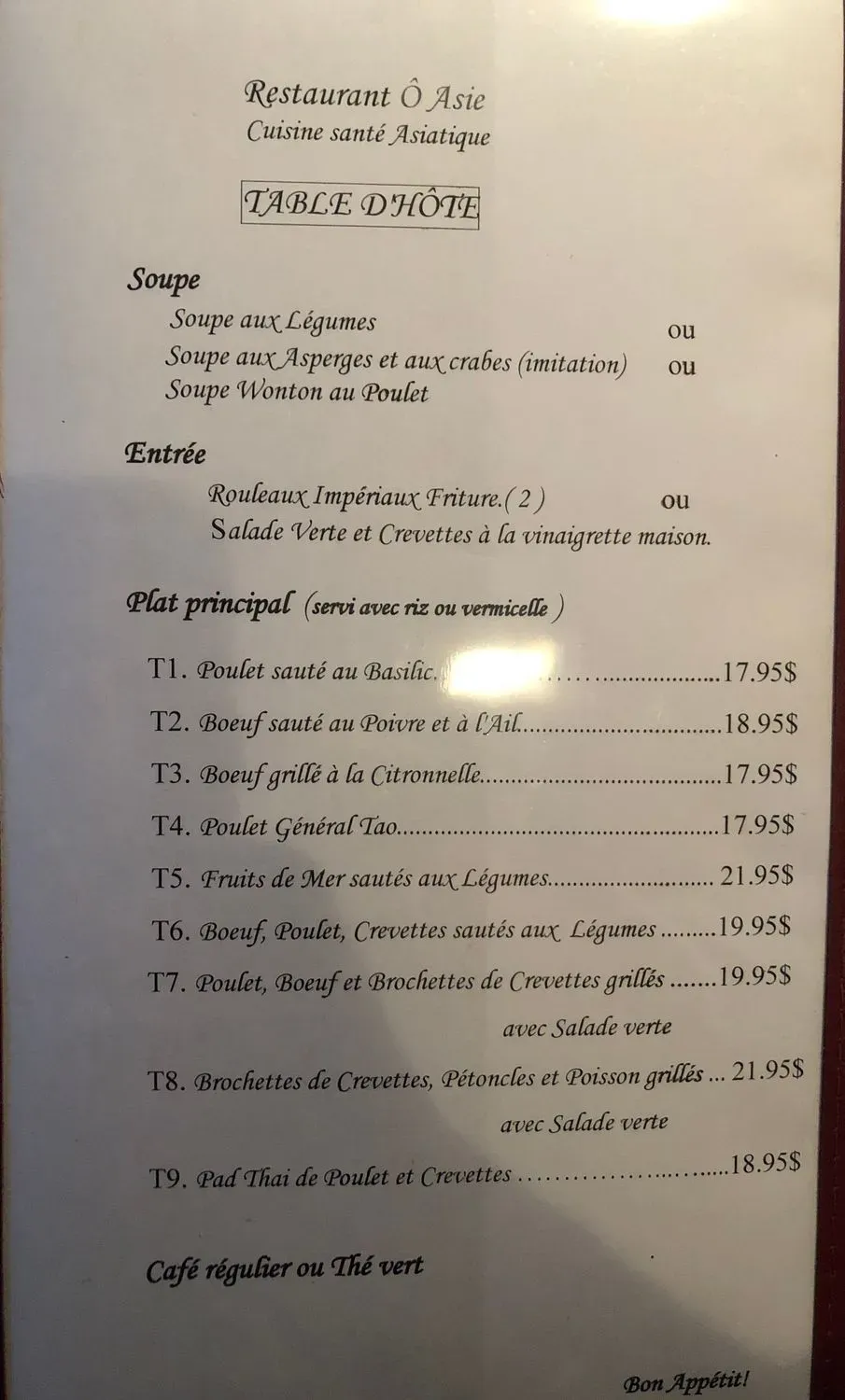 Menu 5