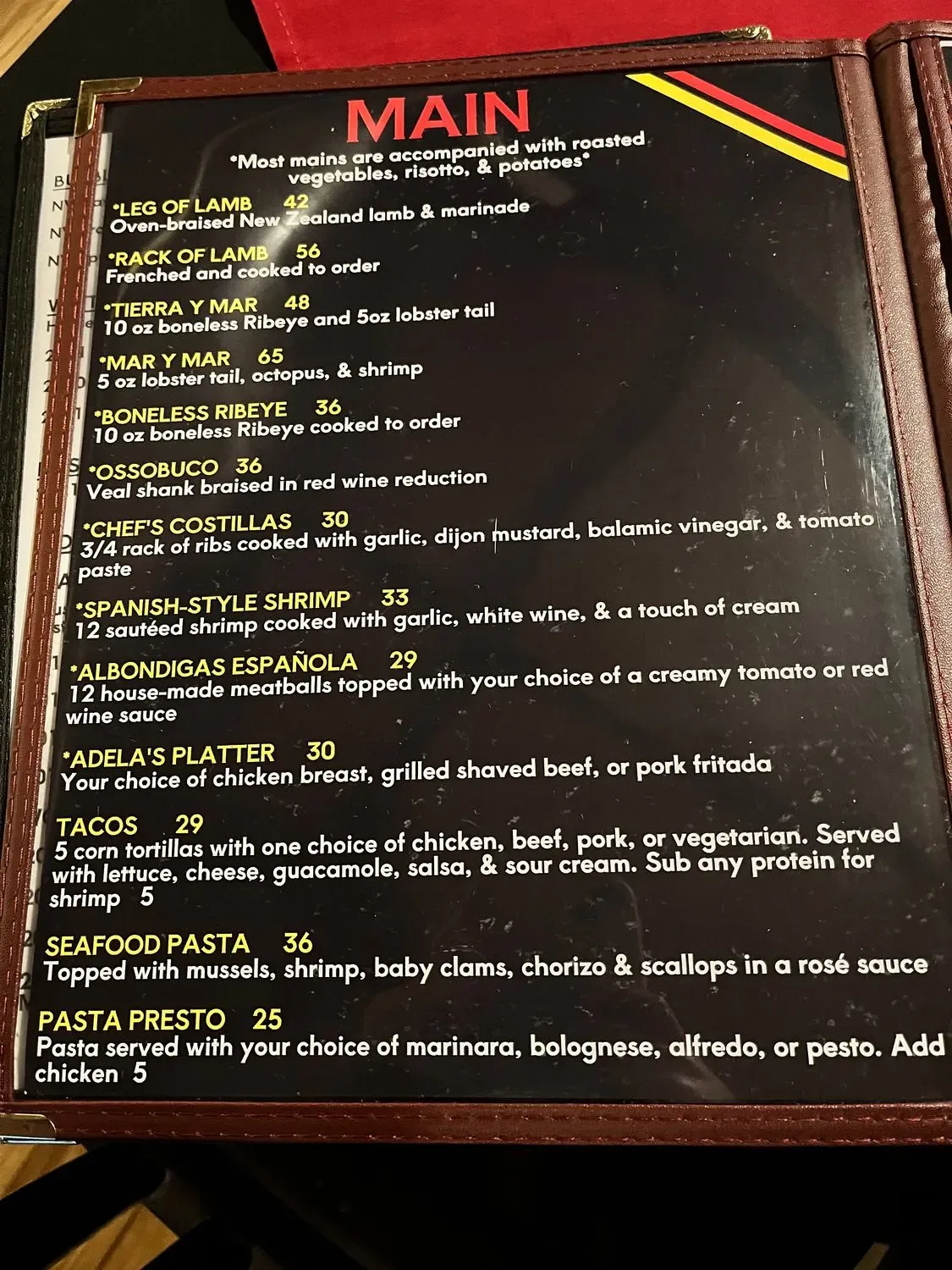 Menu 6