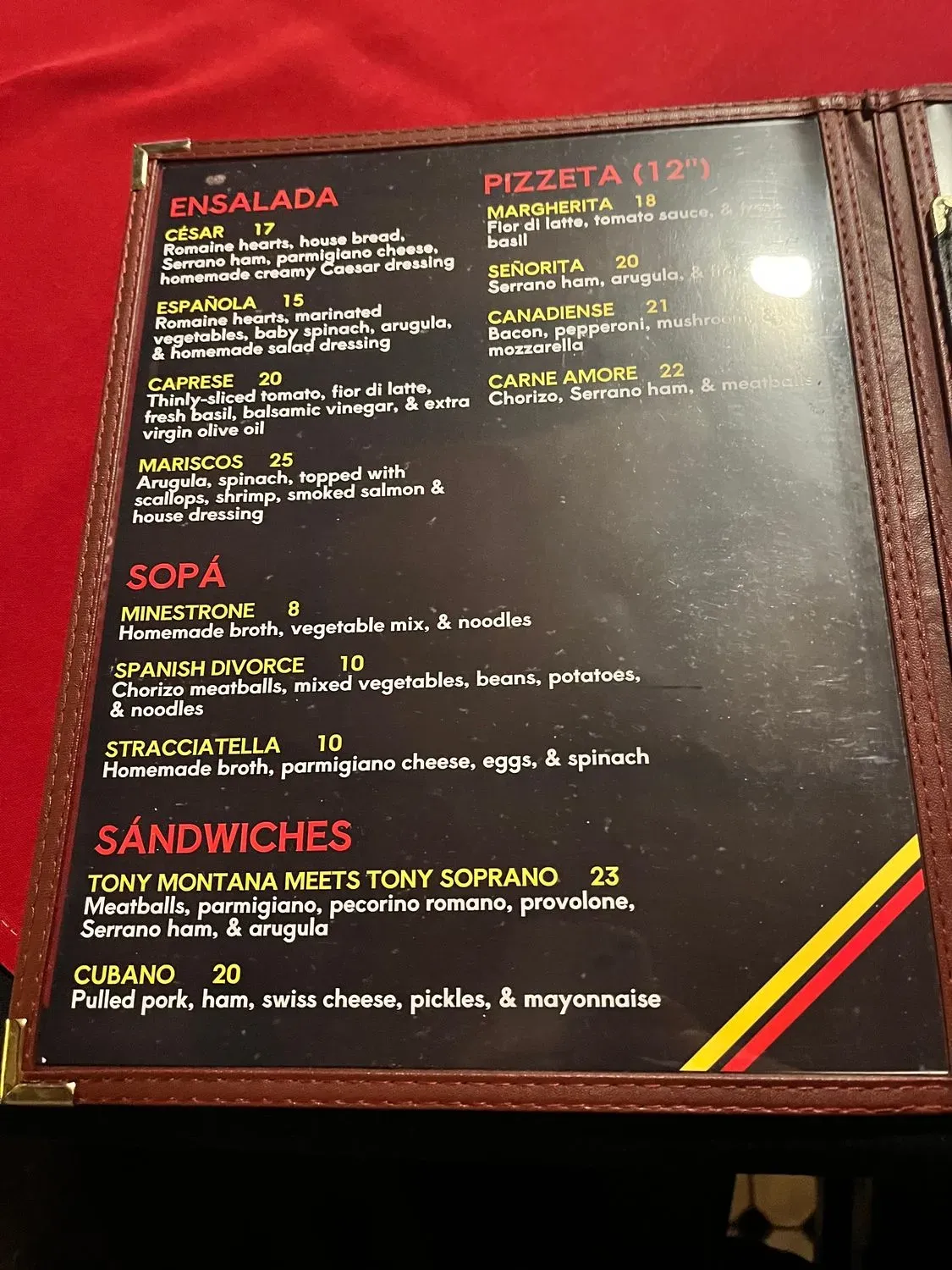 Menu 5