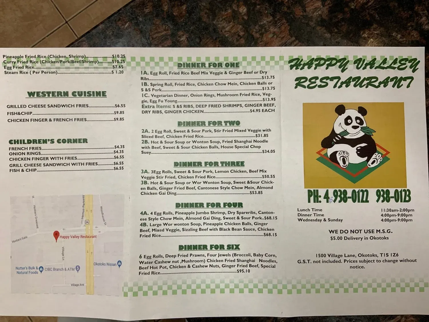 Menu 3