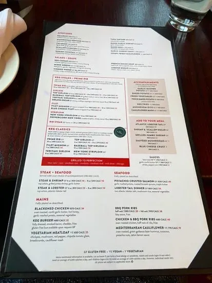 the keg valentines day menu ottawa