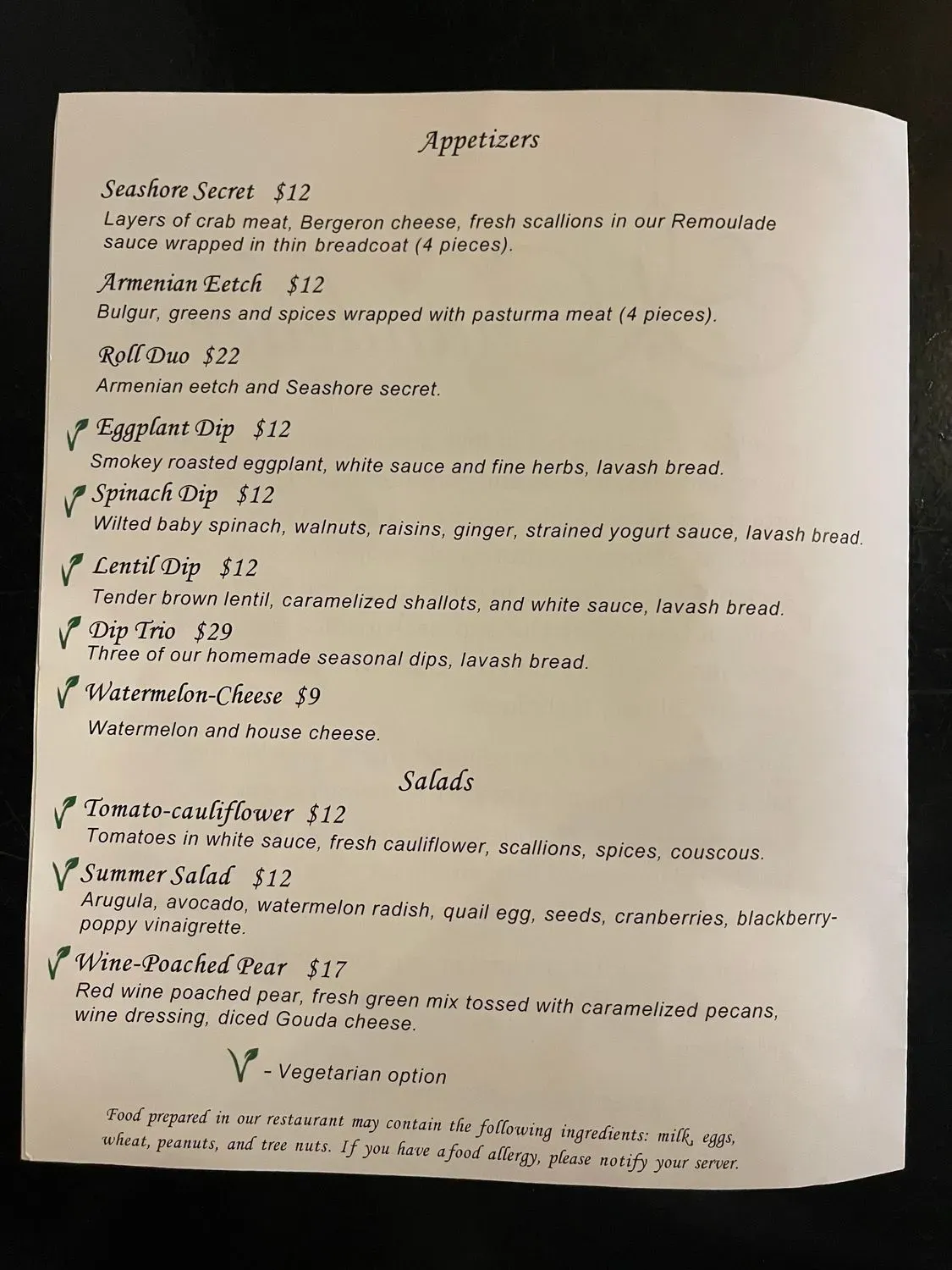 Menu 2