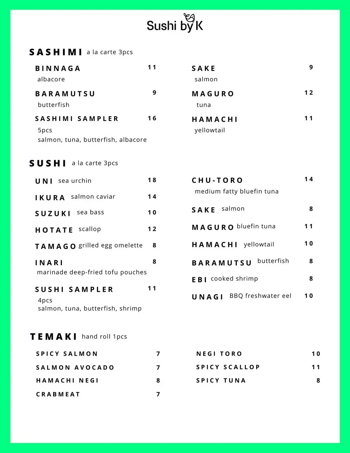 Menu 6