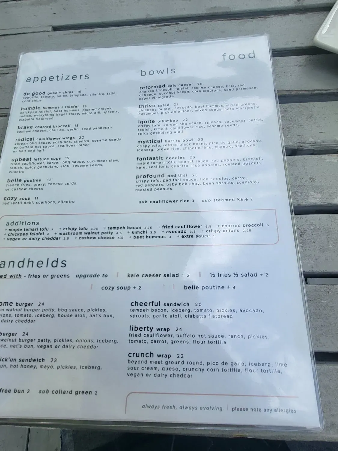 Menu 5