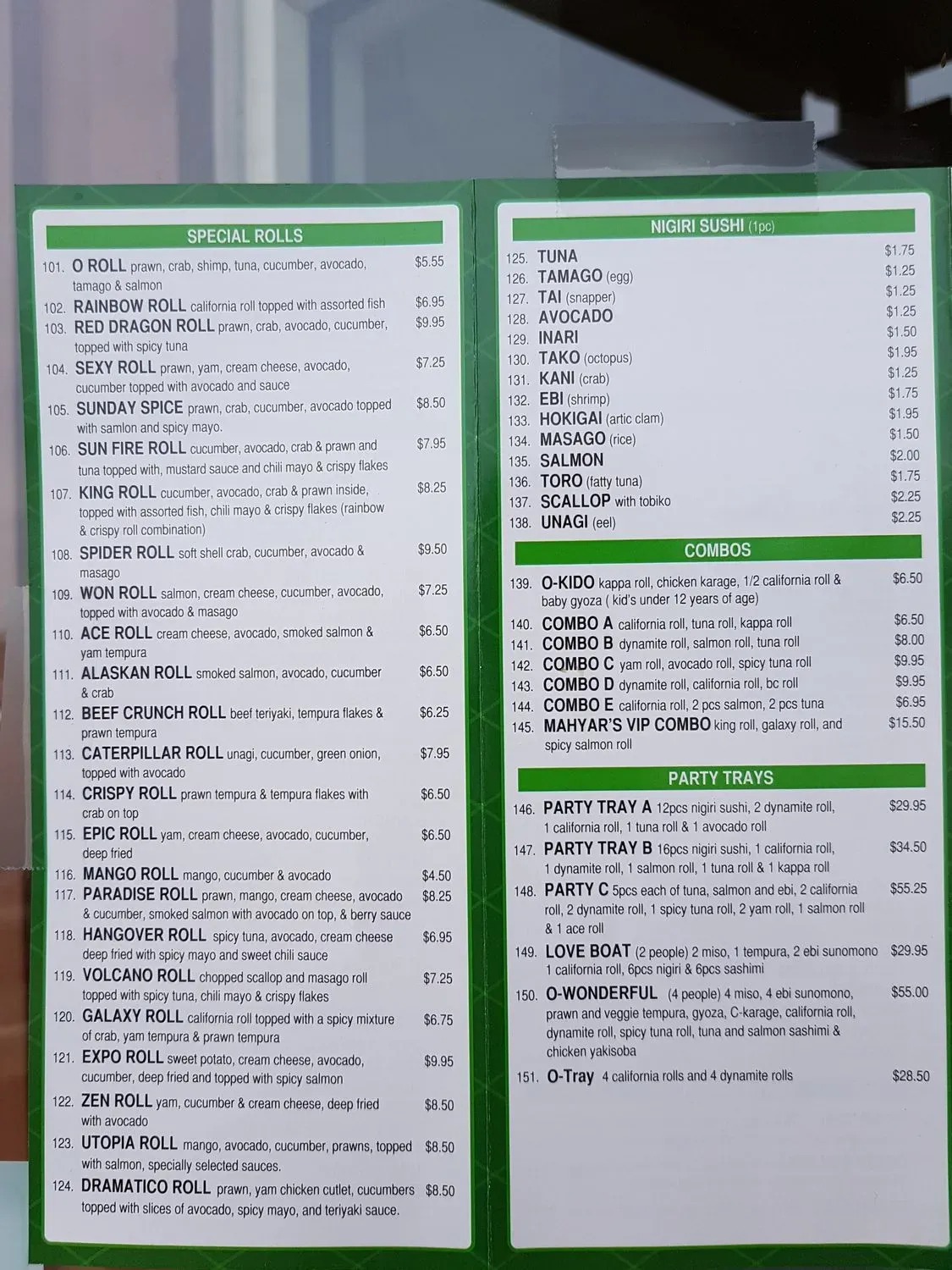 Menu 5