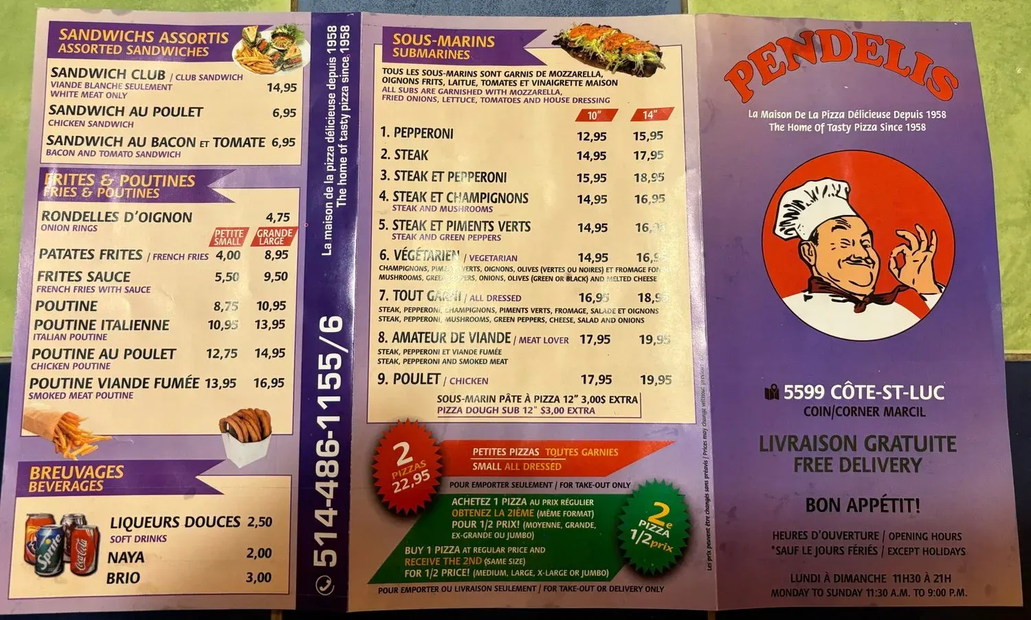 Menu 5