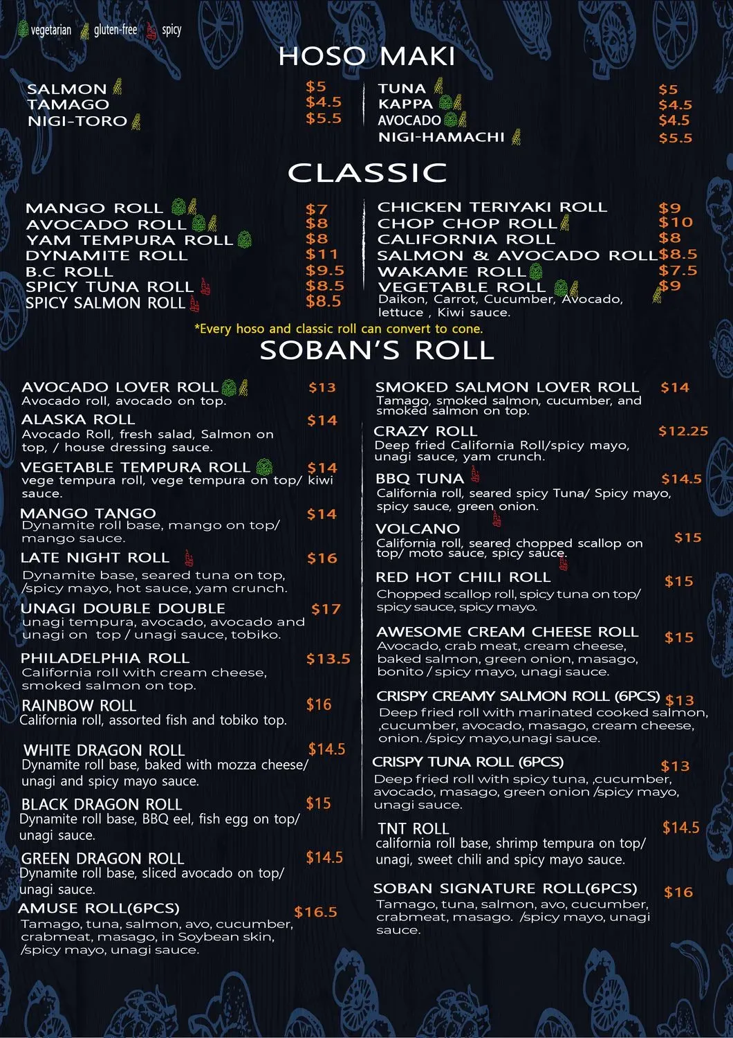 Menu 2