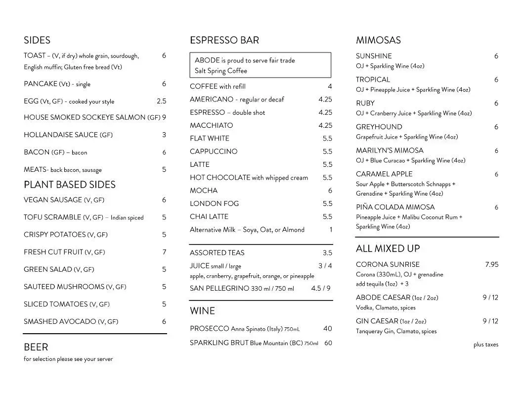 Menu 2