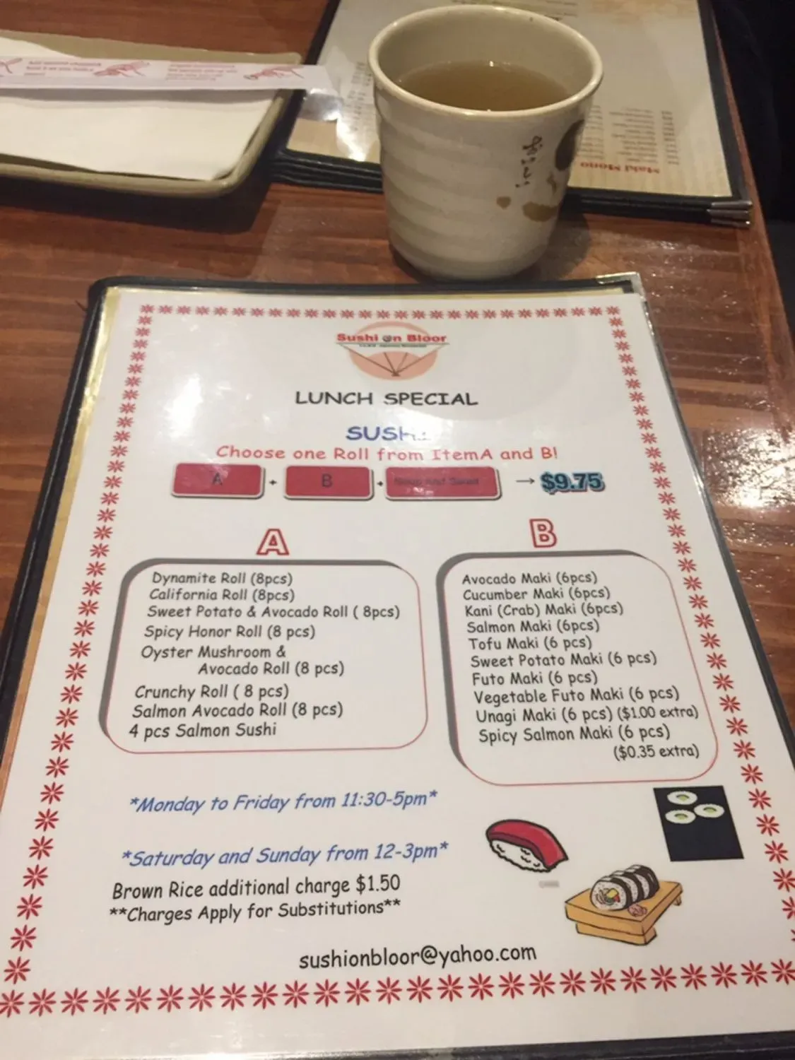 Menu 6