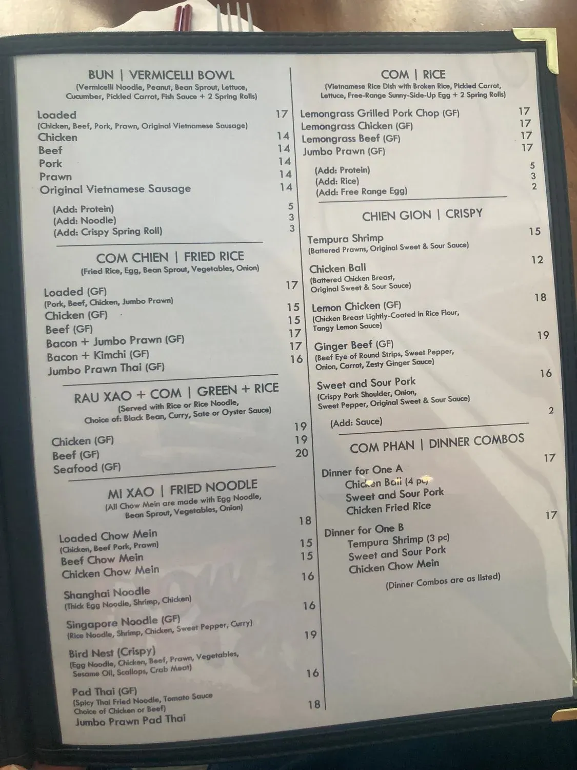 Menu 2