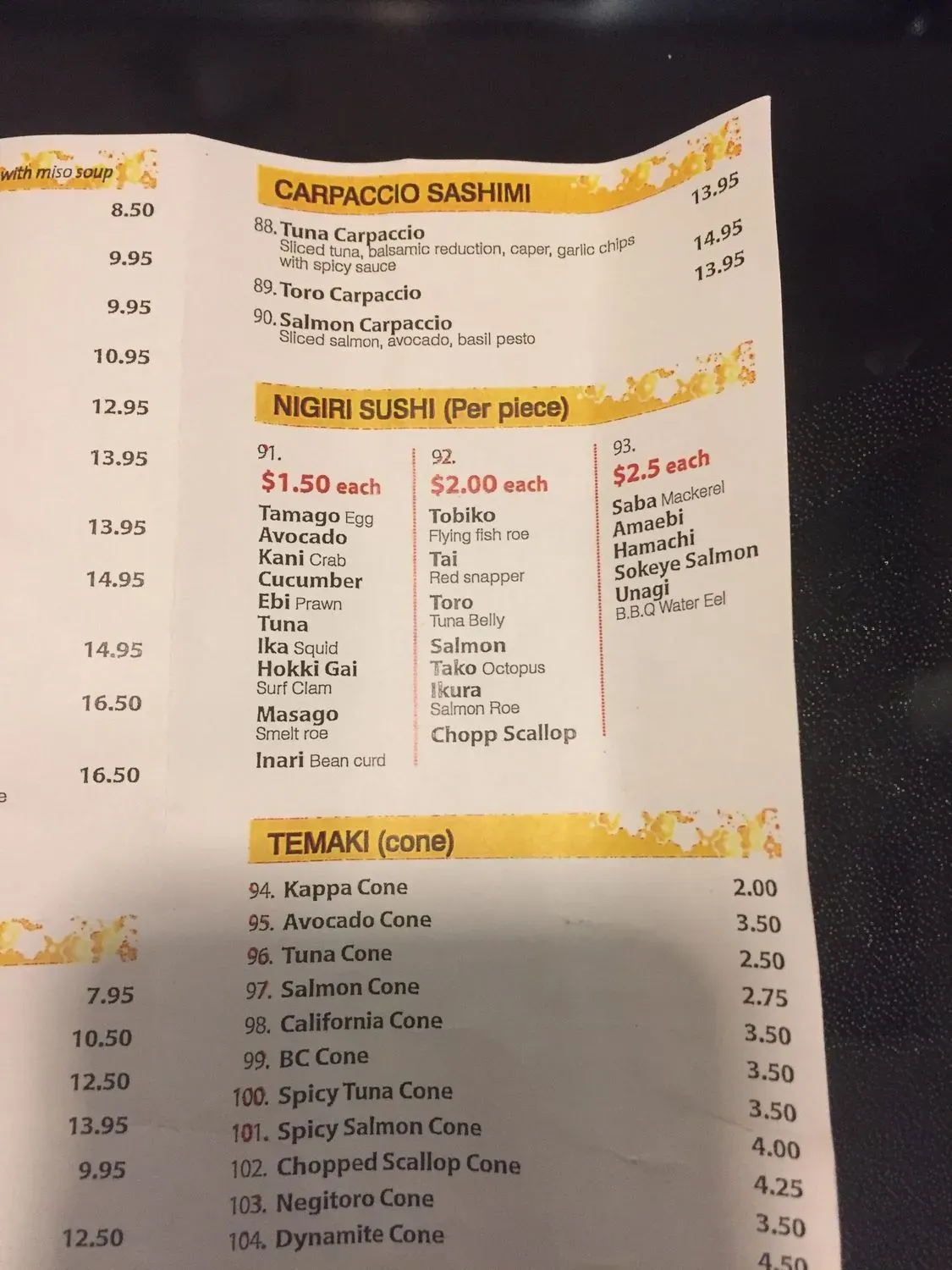 Menu 6