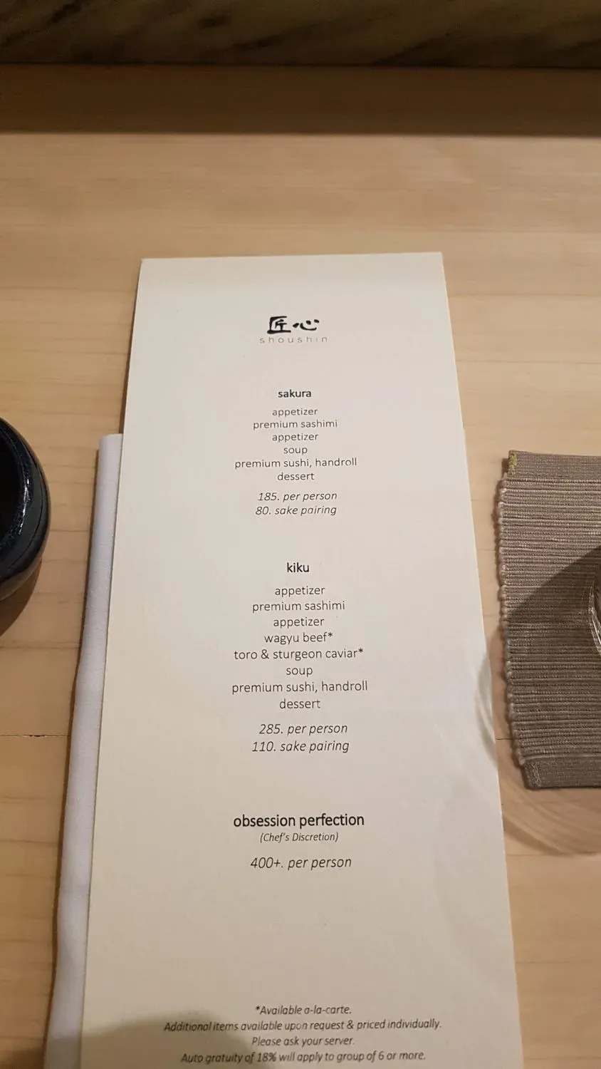 Menu 6