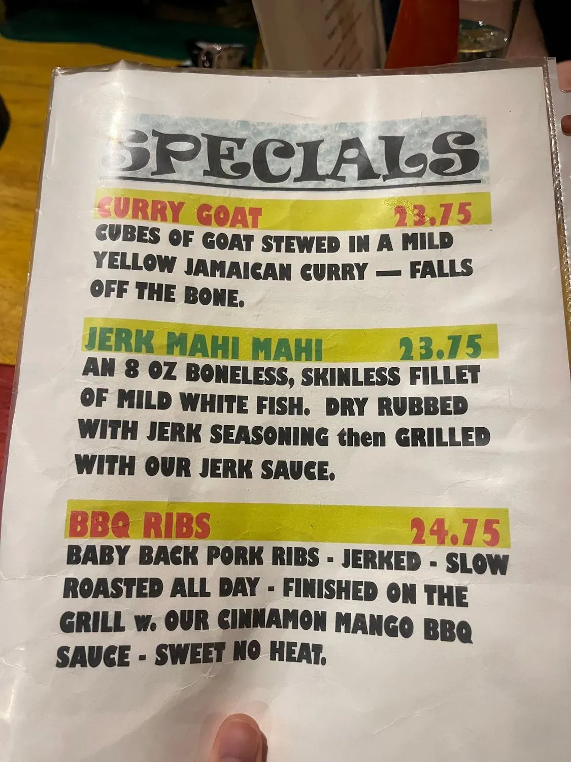 Menu 5