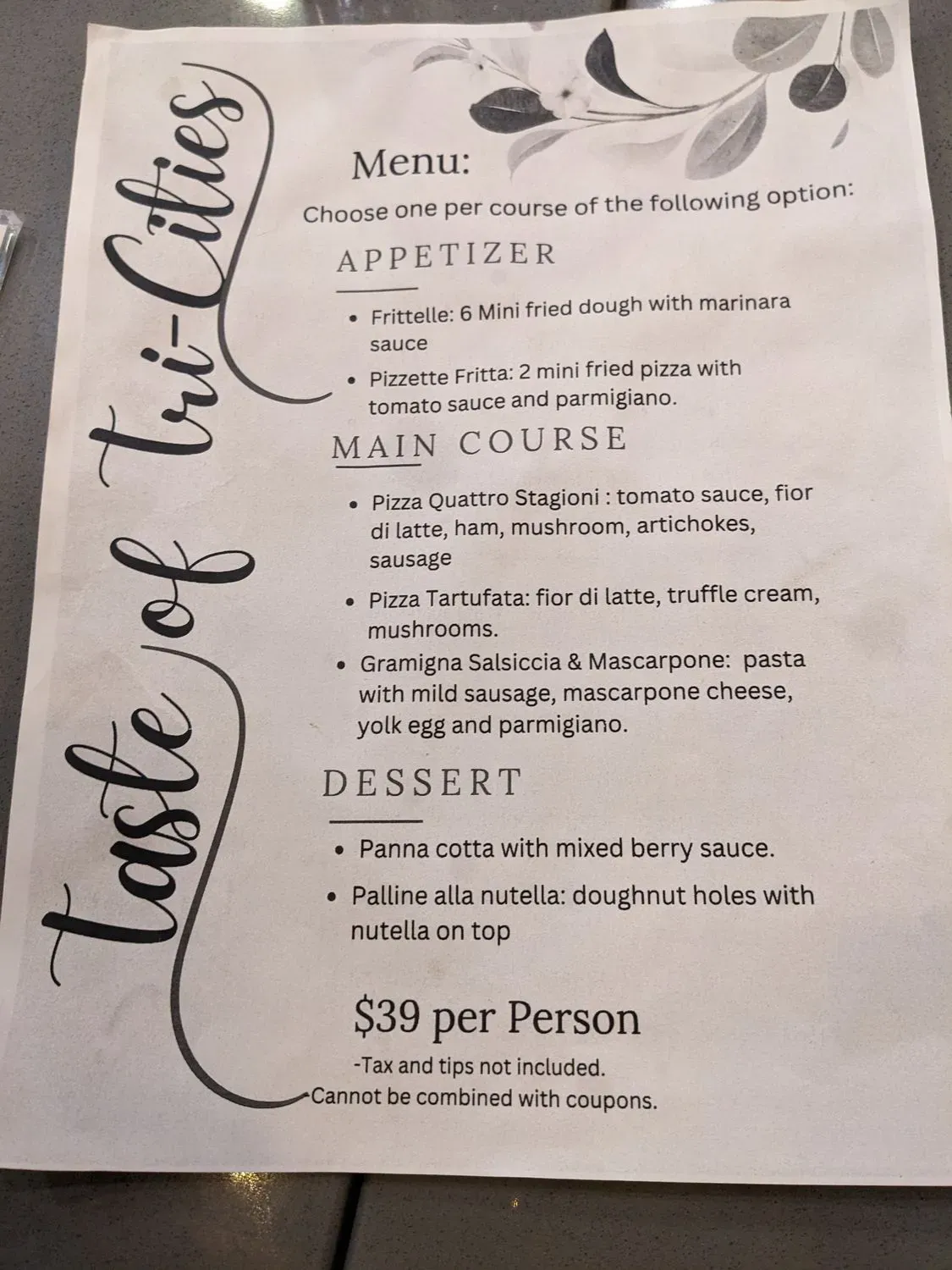 Menu 5