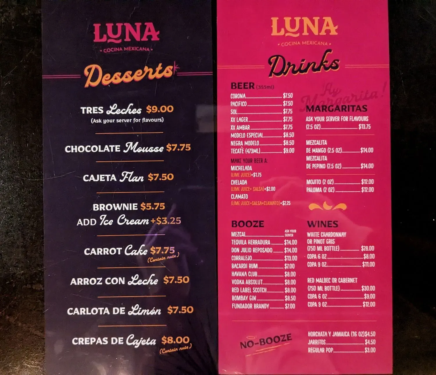 Menu 2