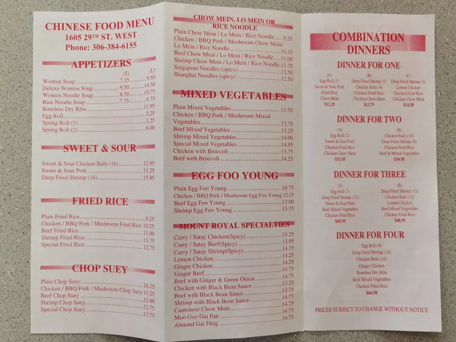 Menu 4