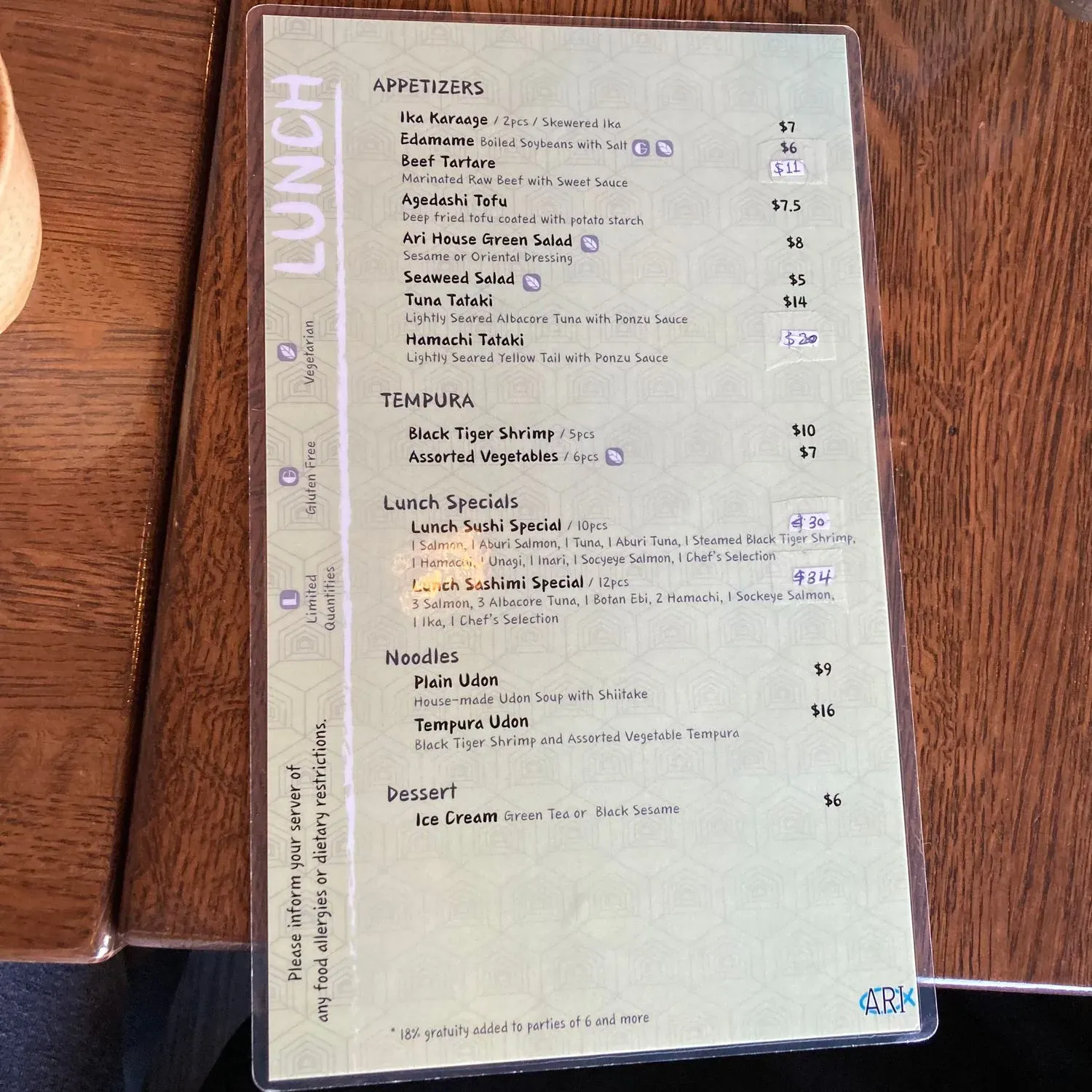 Menu 3