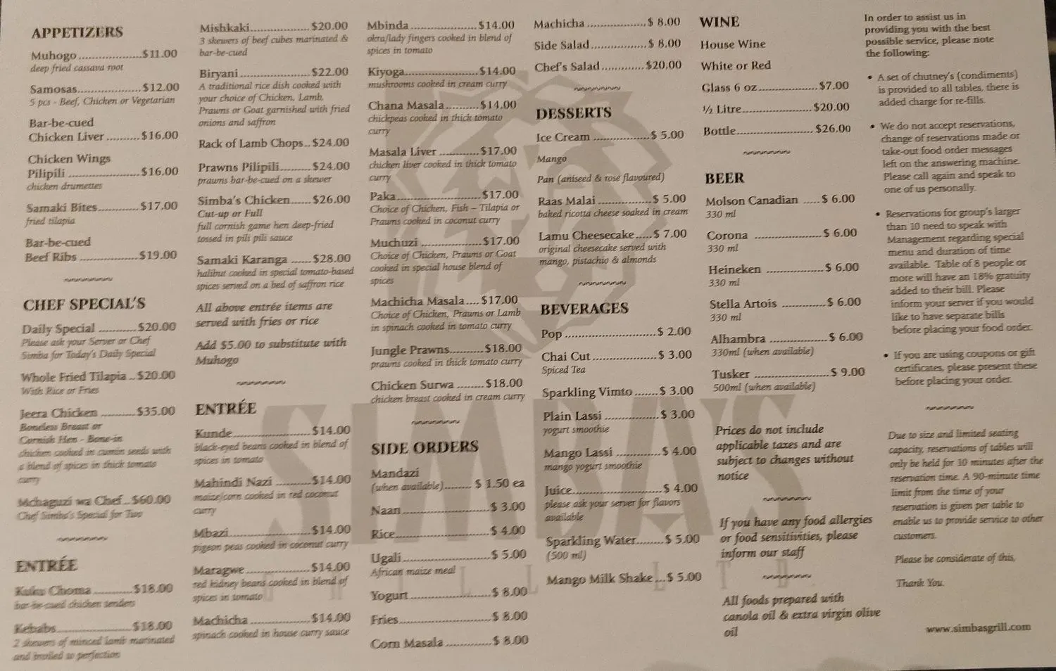 Menu 4