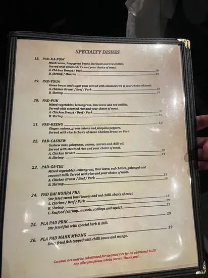 Menu 5