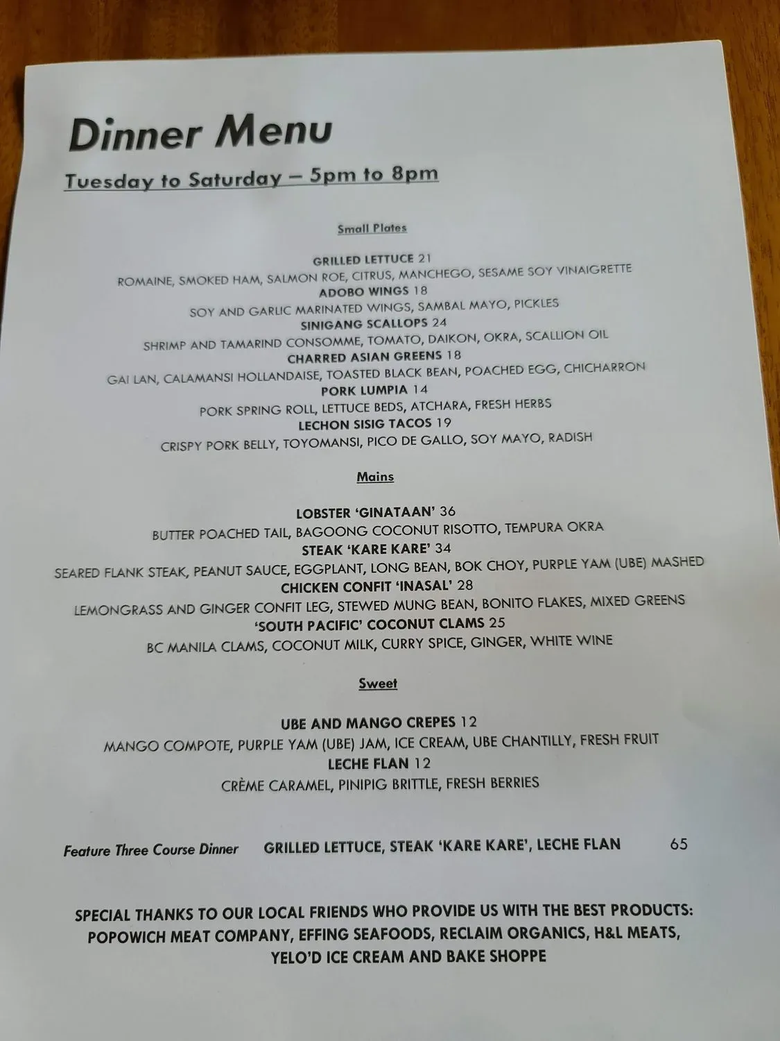 Menu 3