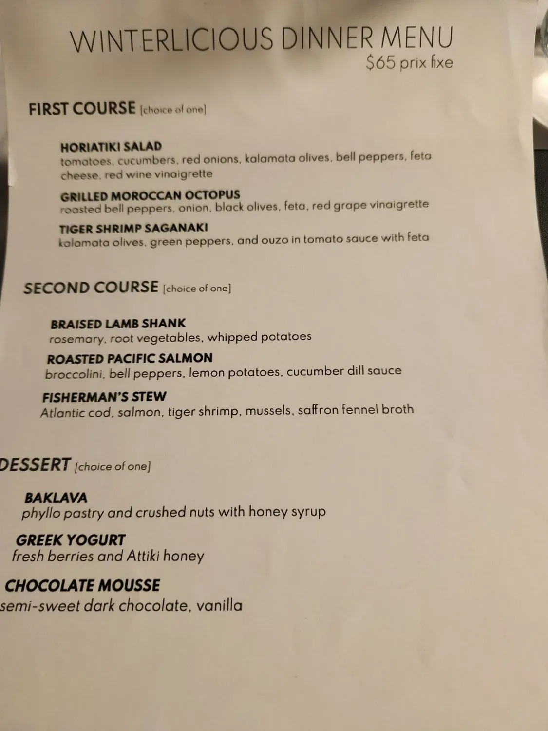 Menu 5