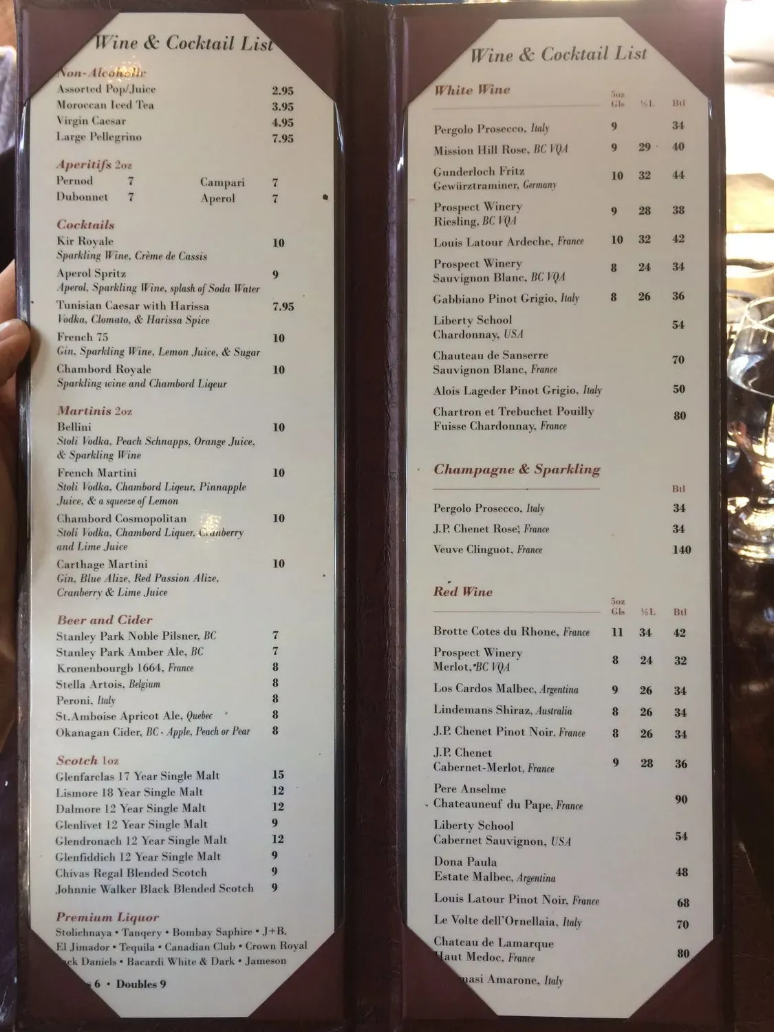 Menu 5