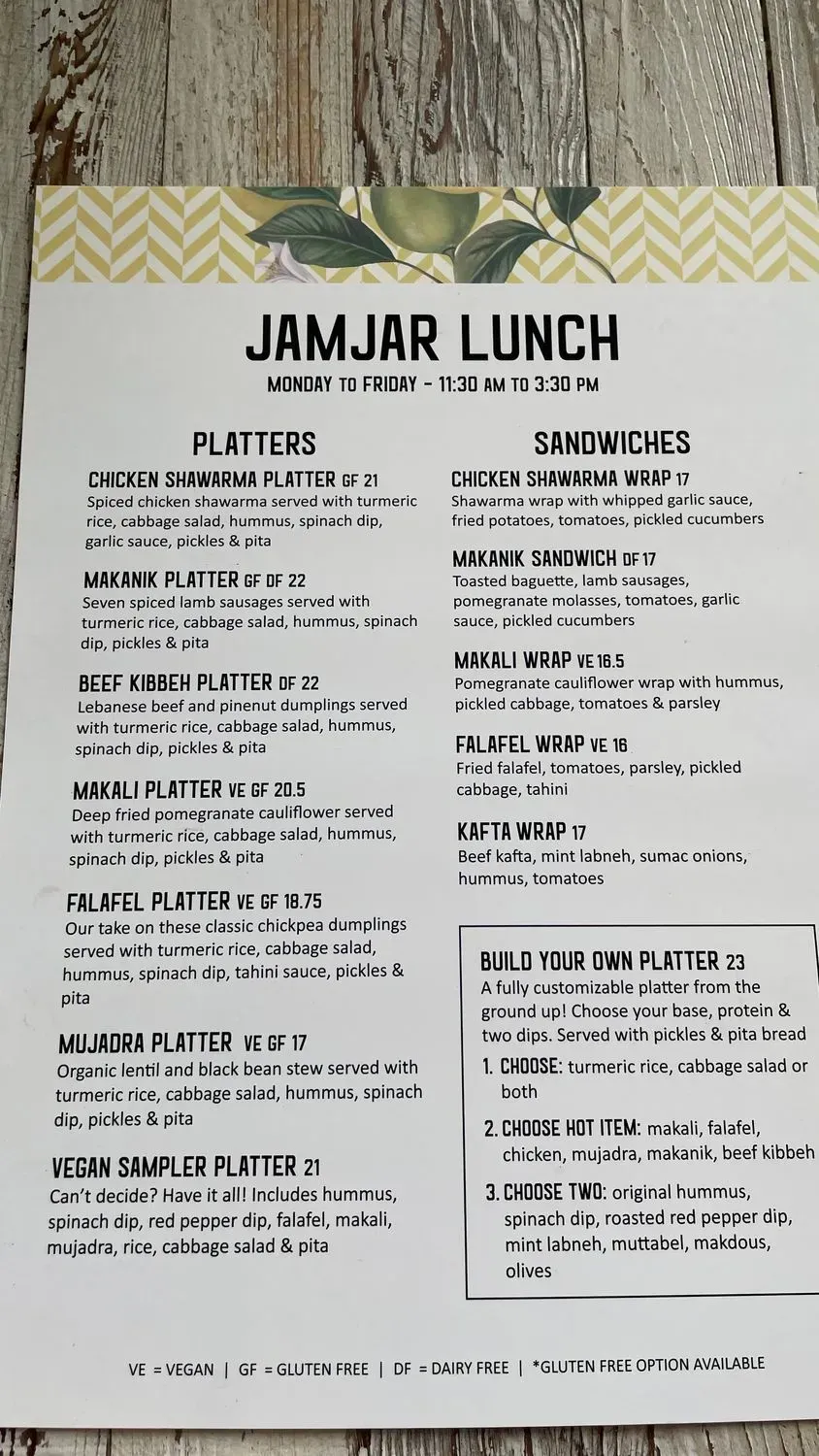 Menu 5