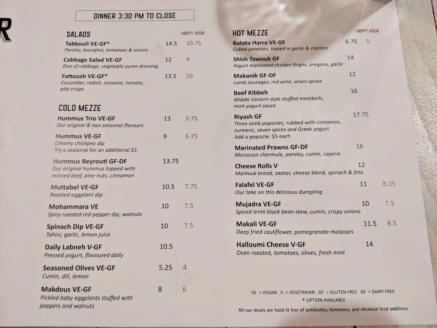 Menu 4