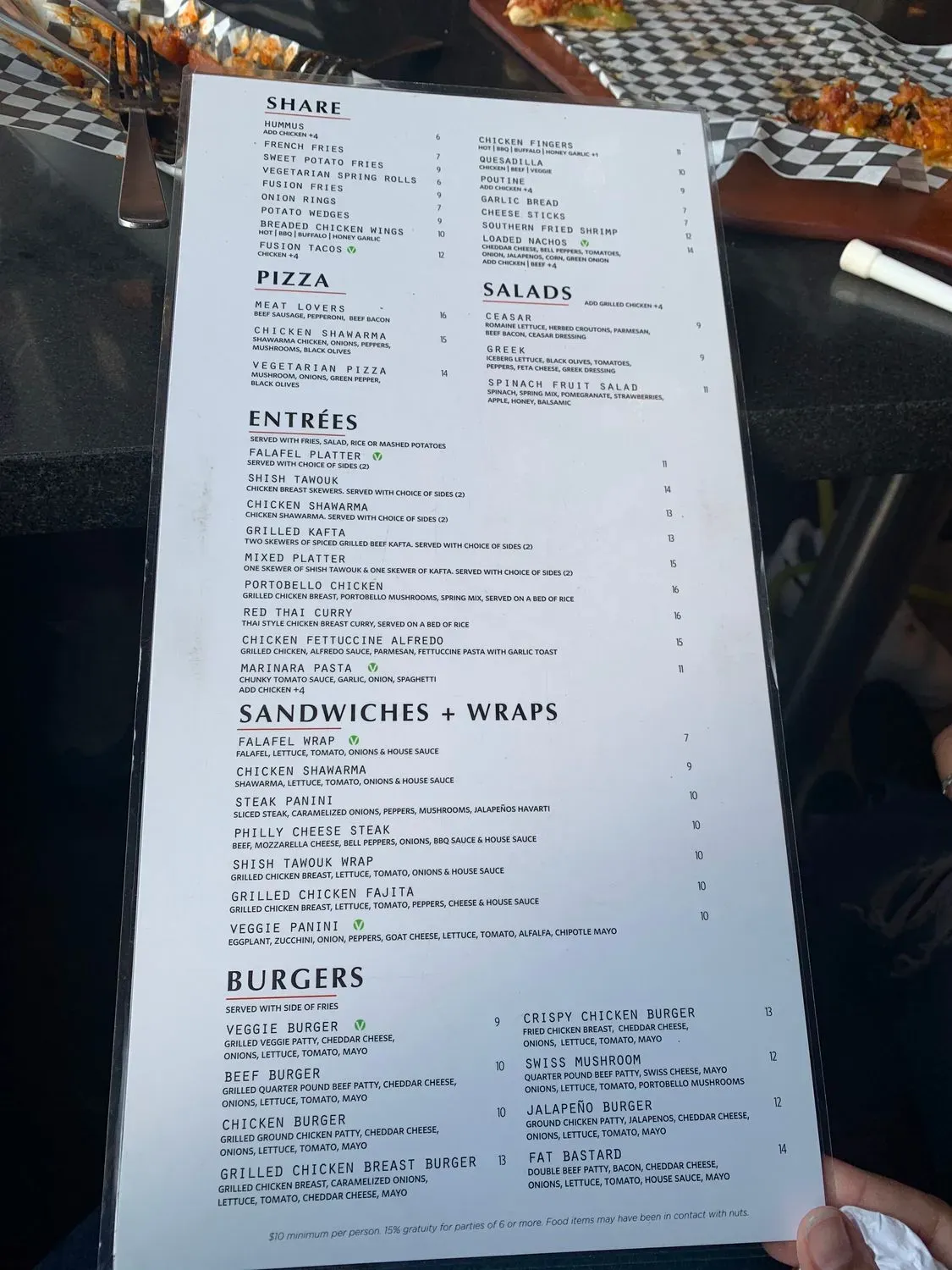 Menu 1