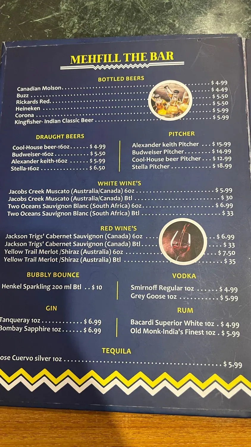 Menu 5