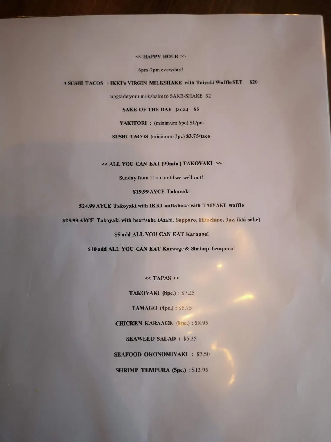 Menu 2