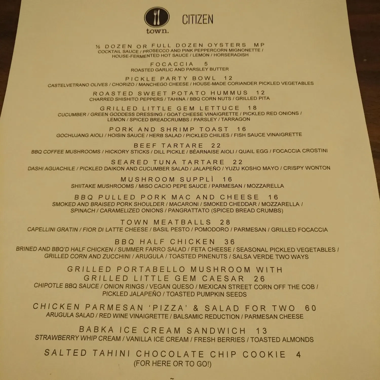 Menu 1