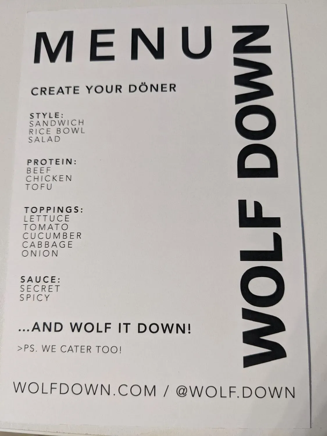 Menu 1