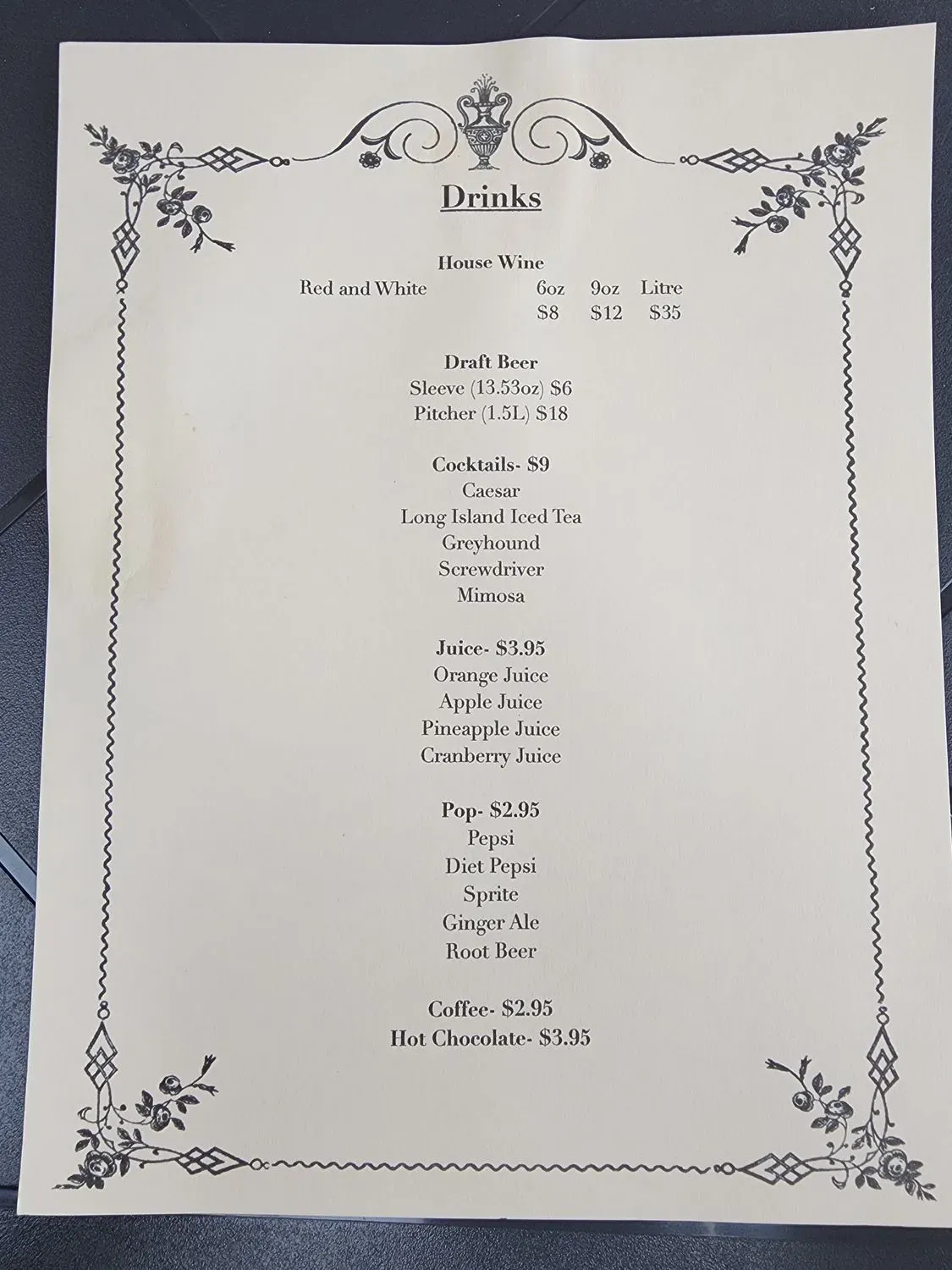 Menu 2