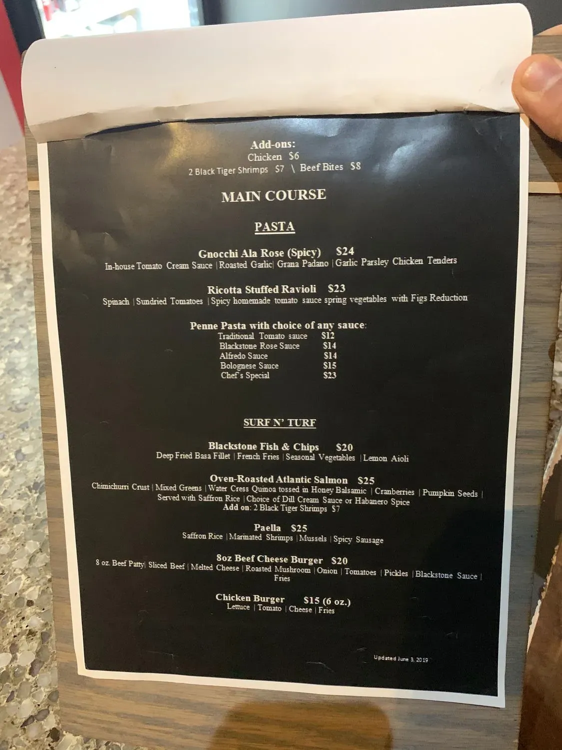 Menu 5