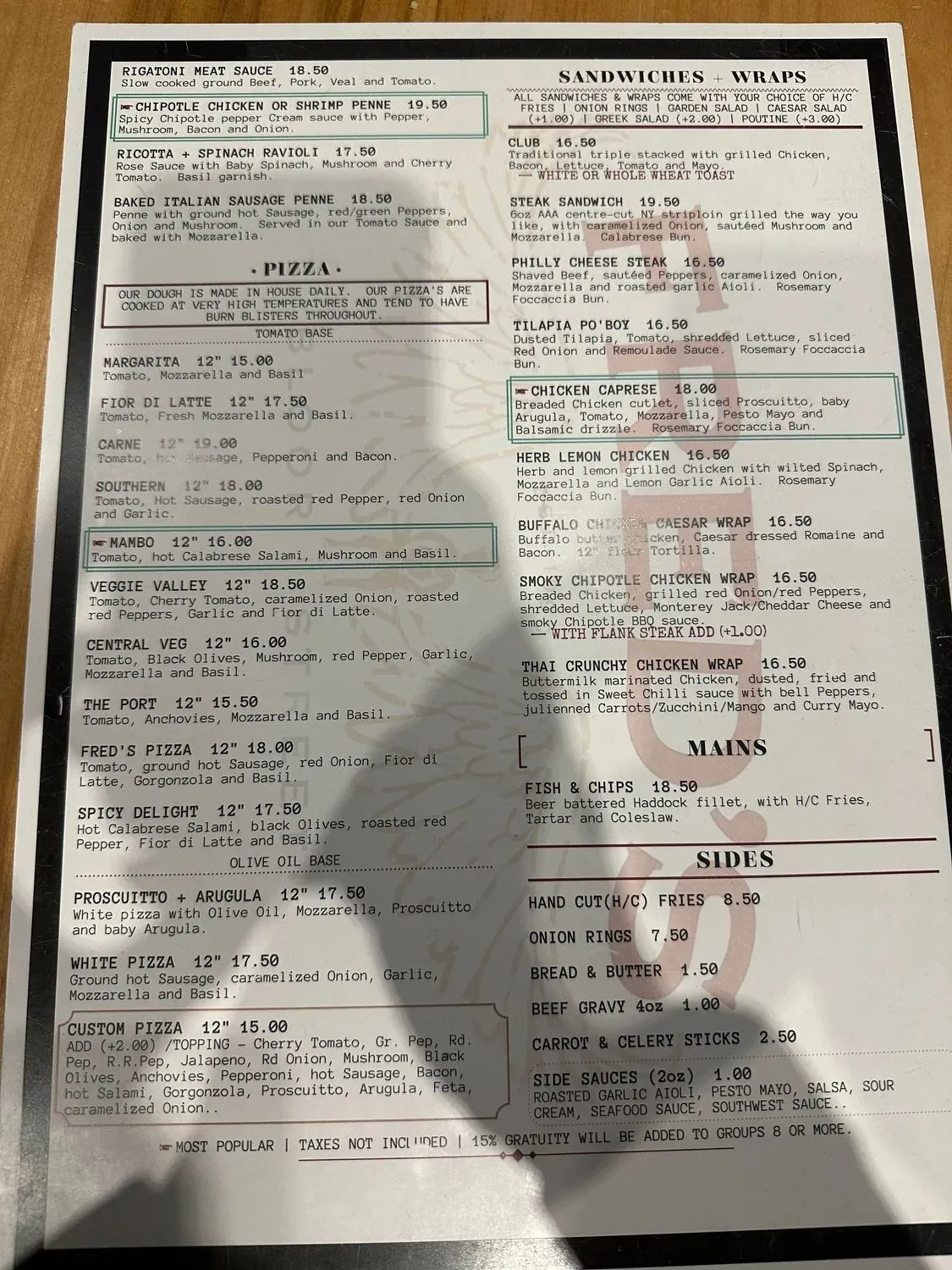 Menu 2