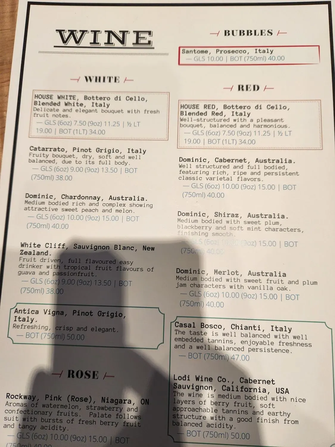 Menu 4