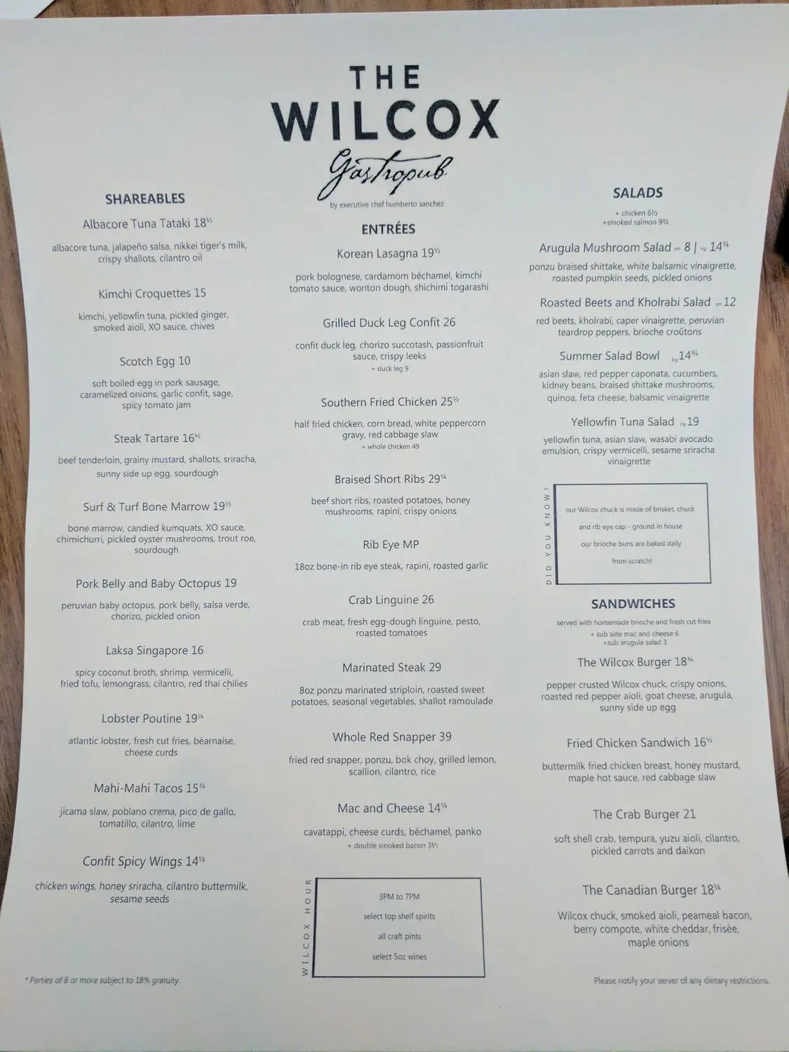 Menu 5